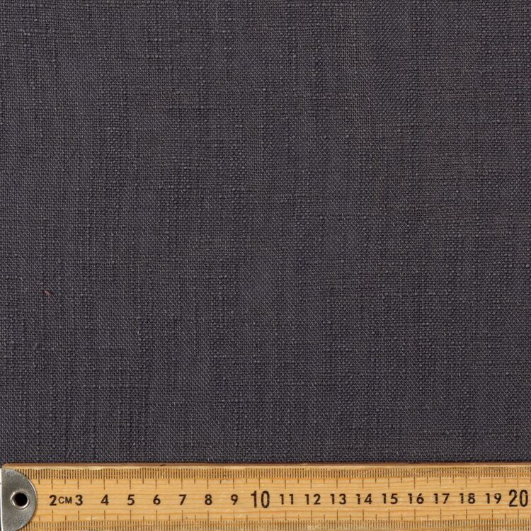 Recycled Poly Preston 140 cm Decorator Fabric Charcoal 140 cm