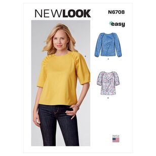 New Look Sewing Pattern N6708 Misses' Tops 6 - 18