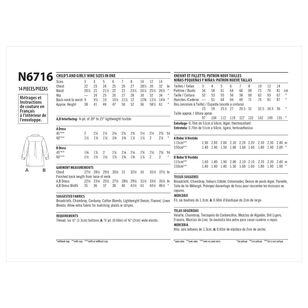 Pattern N6717 Tutorial New Look N6716 Children's Dresses Pattern