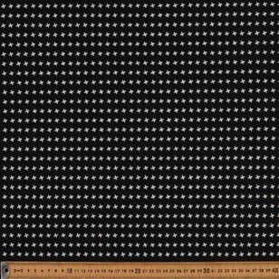 Monochromatic Geometric Cross Printed 145 cm Suiting Fabric Black & White 145 cm