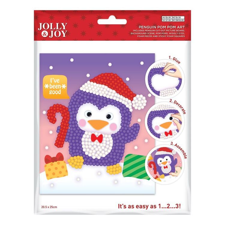 Jolly & Joy Penguin Pom Pom Craft Kit