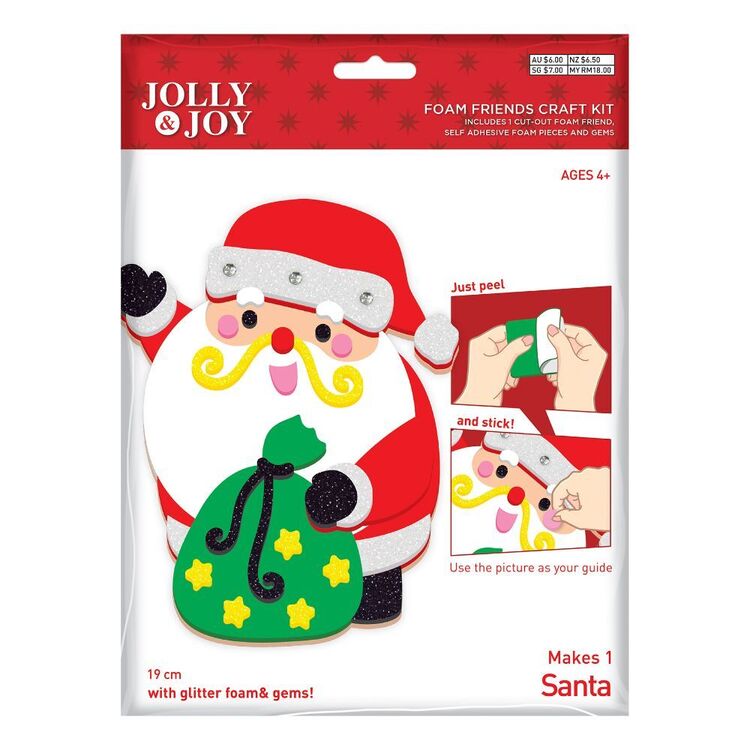 Jolly & Joy Santa Foam Friends Craft Kit