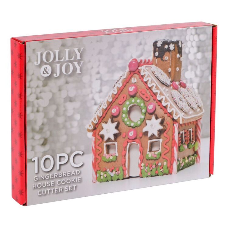Jolly & Joy Gingerbread House Cookie Cutter Set
