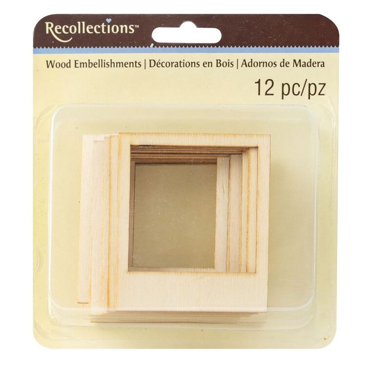 Recollections Photo Frame Wood Embellishments