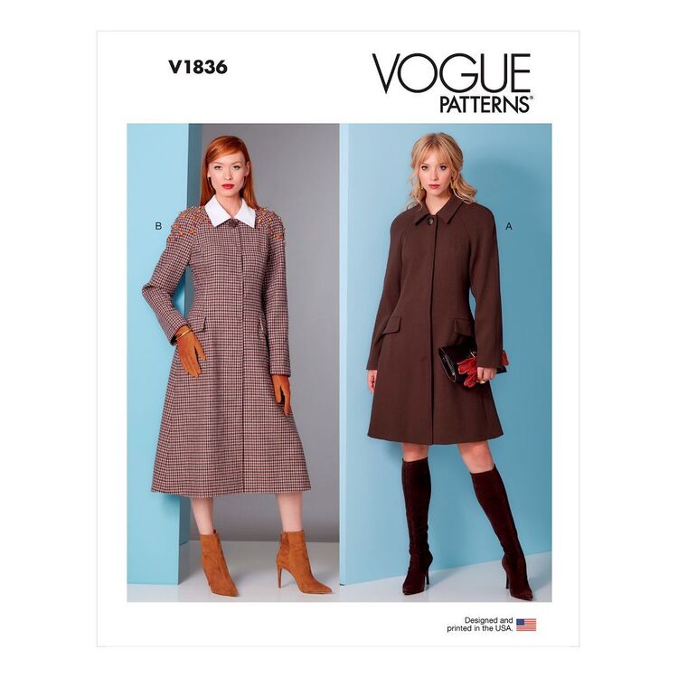Vogue Sewing Pattern V1836 Misses' Coat