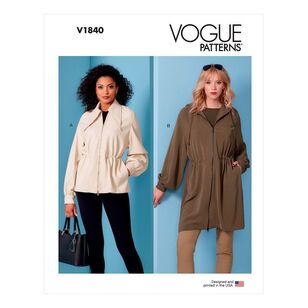 Vogue Sewing Pattern V1840 Misses' Jacket