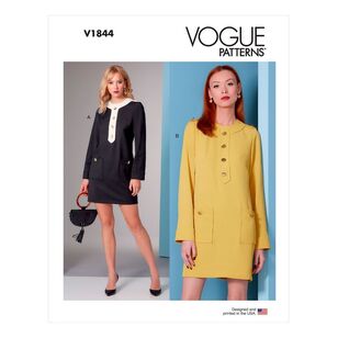 Vogue Sewing Pattern V1844 Misses' Dress