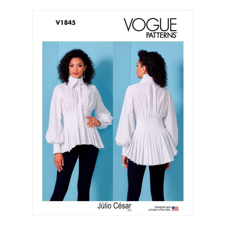Vogue Sewing Pattern V1845 Misses' Shirt