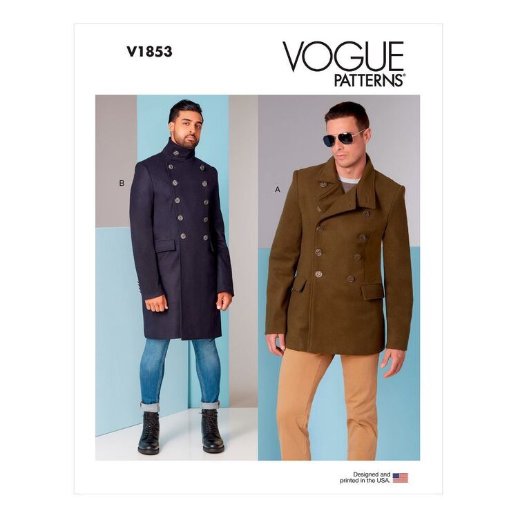 Vogue Sewing Pattern V1853 Men's Coat