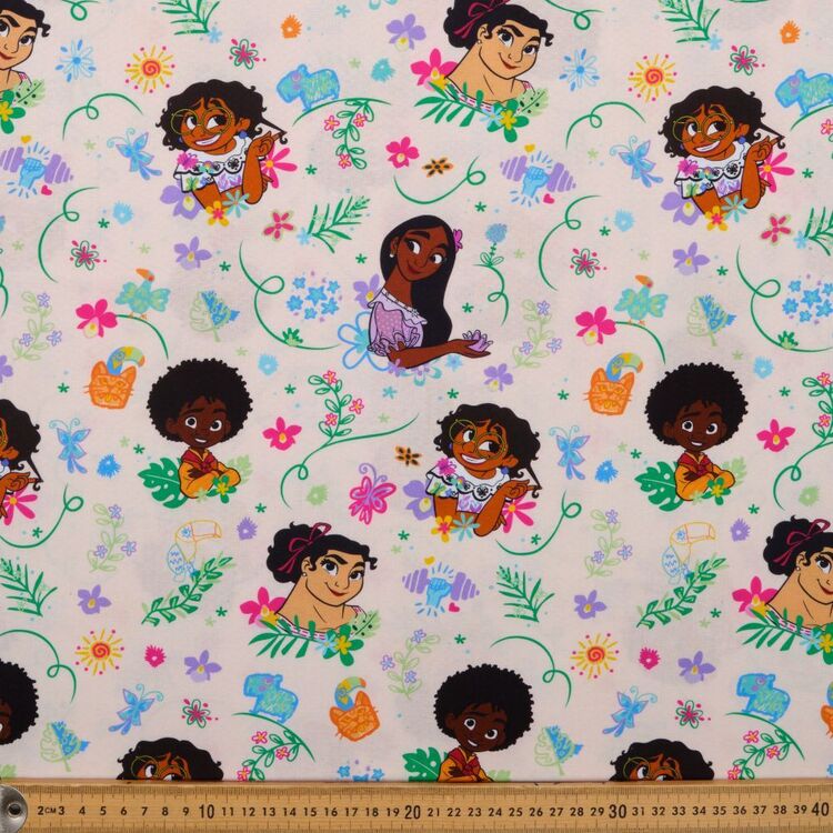 Disney Encanto Tropical Family Printed 112 cm Cotton Fabric