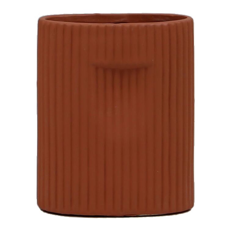 KOO Ceramic Ribbed Vase