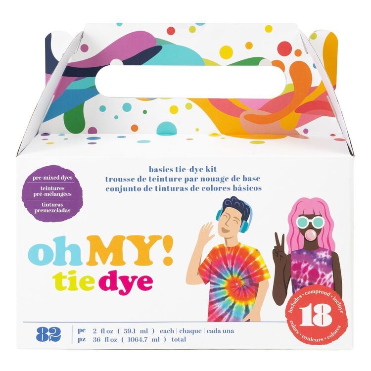 American Crafts 18 Colour Oh My! Tie Dye Kit