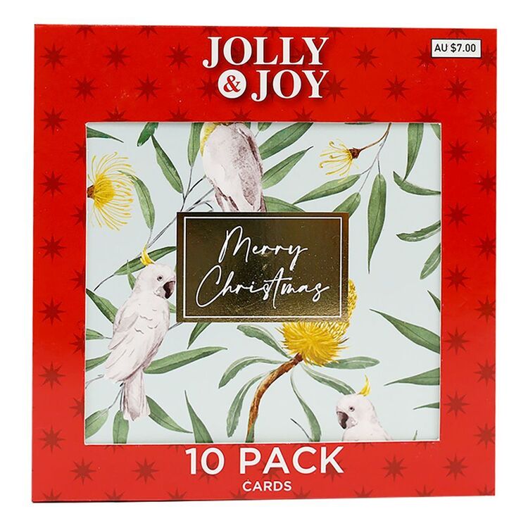 Jolly & Joy Cockatoo Christmas Cards