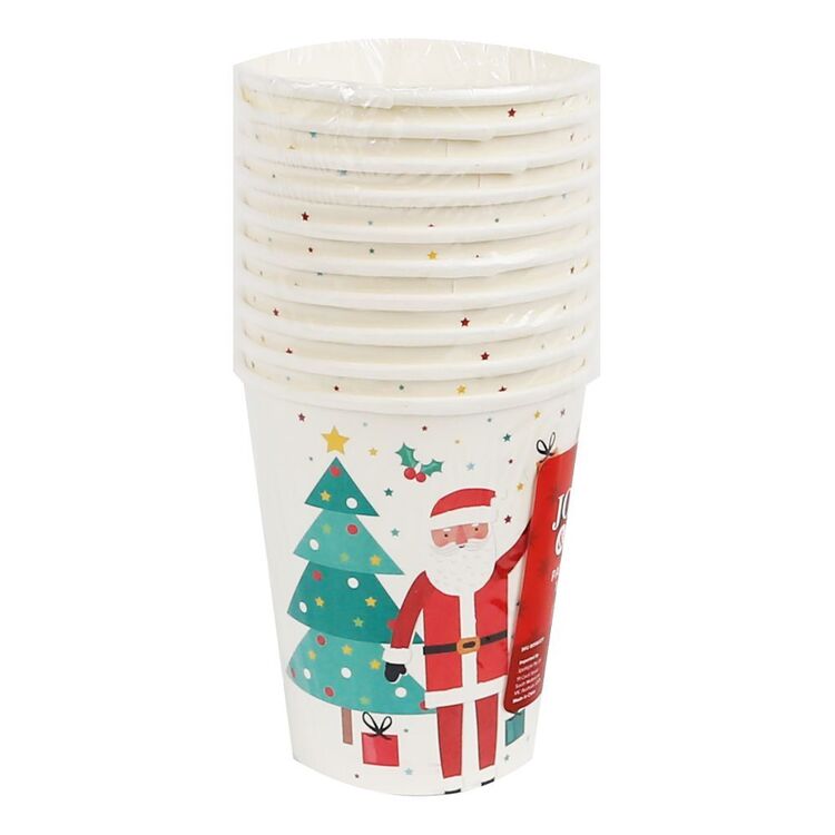 Jolly & Joy Santa Paper Cups 10 Pack