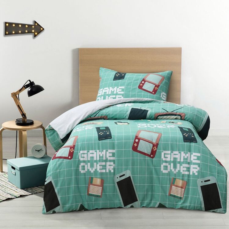 Kids House Game Over Quilt Cover Set