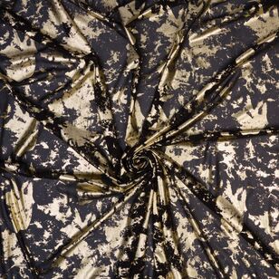 Cleo Foil Printed 145 cm Georgette Fabric Black 145 cm