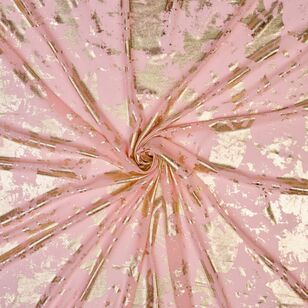 Cleo Foil Printed 145 cm Georgette Fabric Pink 145 cm