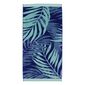Koo Jacquard Fern Beach Towel Blue 80 x 160 cm