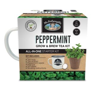 Mr Fothergill's Grow & Brew Tea Mug Kit Peppermint White