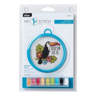 Bucilla My First Toucan Do It Cross Stitch Kit Multicoloured