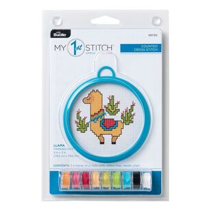 Bucilla Llama My First Cross Stitch Kit Multicoloured