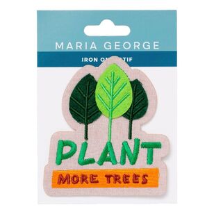 Maria George Plant More Trees Iron On Motif Multicoloured