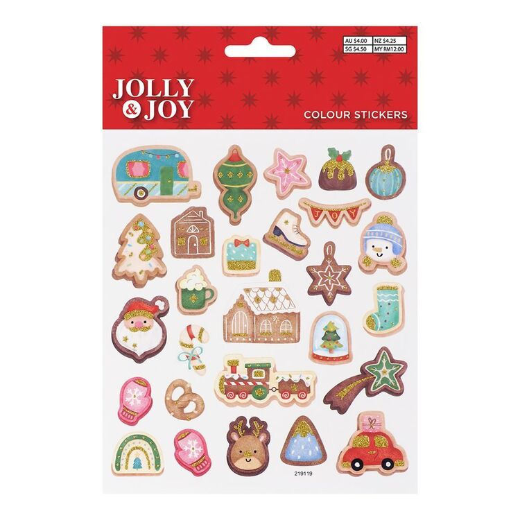 Christmas Gingerbread House Stickers 27 Pack