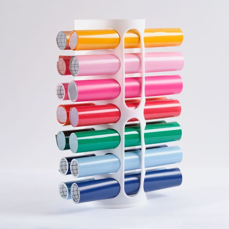 Clear Vinyl Roll Holder with 60 Compartments and France