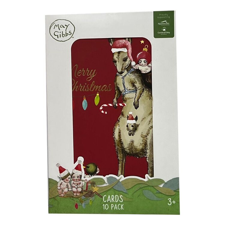 Jolly & Joy May Gibbs Christmas Cards 10 Pack