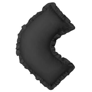 Brampton House Frill V Shape Pillowcase Black V Shape