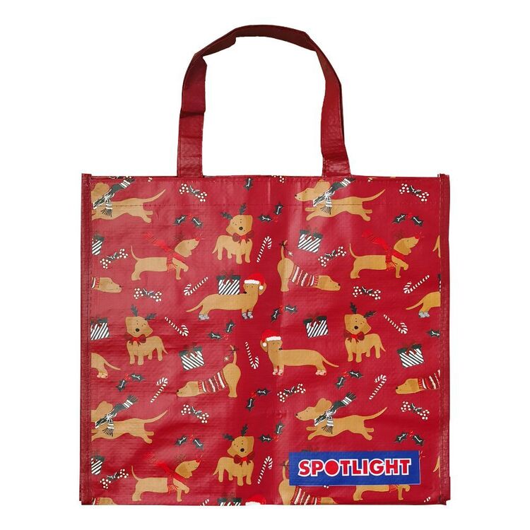 Spotlight Christmas Dogs Shopping Bag
