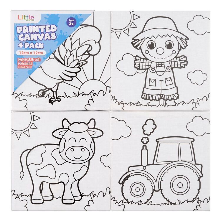 Little Learner Mini Farm Canvas Set