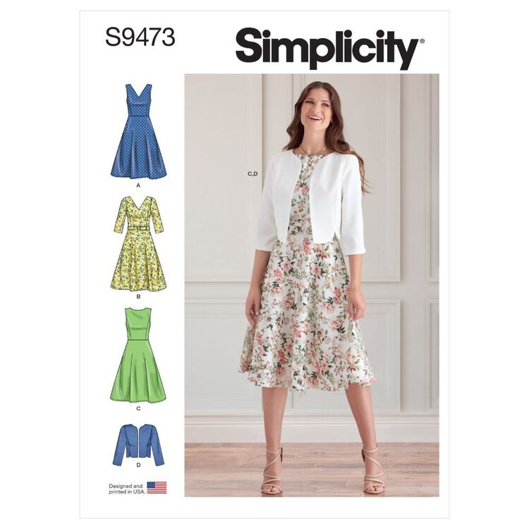 Simplicity Sewing Pattern S9473 Misses' Dresses & Jacket