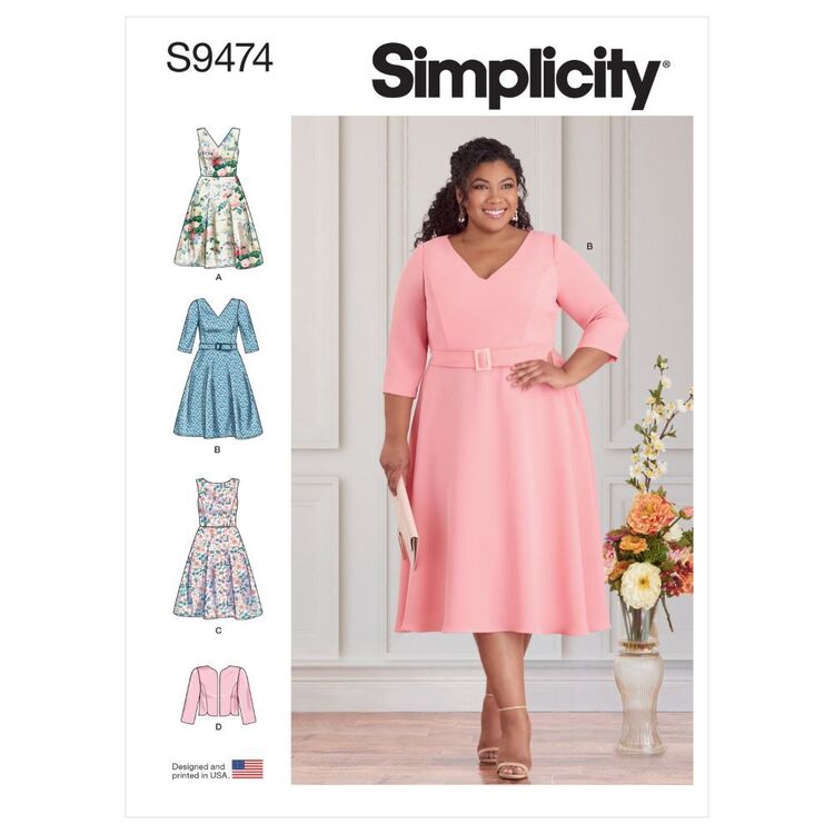 Simplicity S9474 Women's Dresses & Jacket Pattern