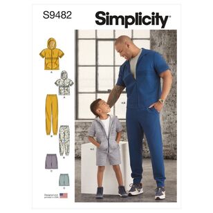 Simplicity Sewing Pattern S9482 Boys' & Men's Tracksuit S - L / S - XL