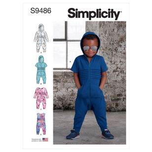 Simplicity Sewing Pattern S9486 Toddlers' Knit Jumpsuit 1/2 - 4
