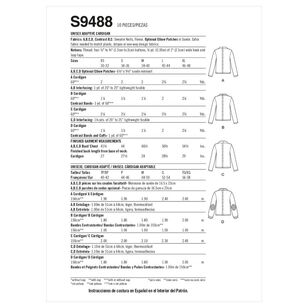 Simplicity Sewing Pattern S9488 Adaptive Unisex Cardigan X Small - X Large