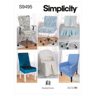 Simplicity Sewing Pattern S9495 Chair Slipcovers One Size