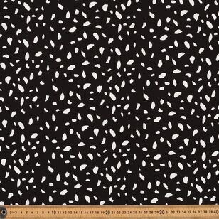 Patchy Printed 135 cm Rayon Fabric Black & White 135 cm