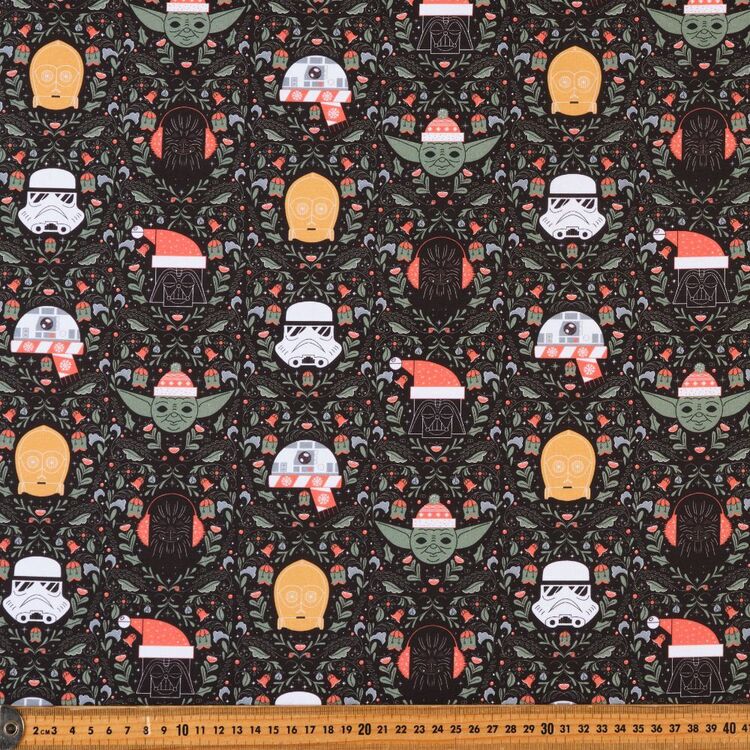 Star Wars Christmas Motifs Printed 112 cm Cotton Fabric