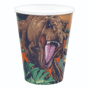 Disney Jurassic Into The Wild Paper Cup 8 Pack Multicoloured 266 mL
