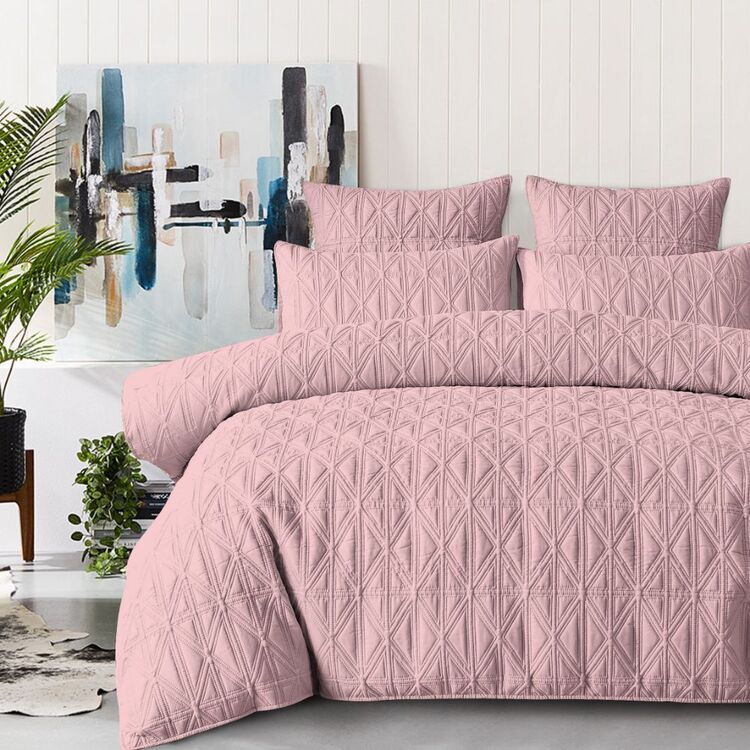 KOO Tully Diamond Quilted Quilt Cover Set