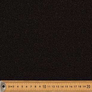 Plain 140 cm Sparkle Crepe Fabric Black 140 cm