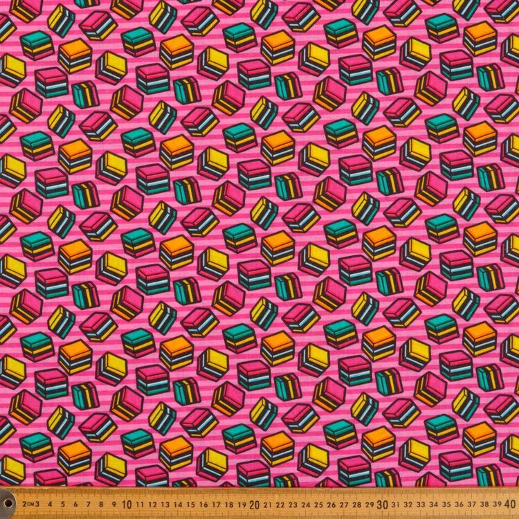 Laura Wayne Liquorice All Sorts Printed 112 cm Cotton Fabric Multicoloured 112 cm