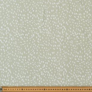 Spotted Printed 148 cm Organic Cotton Elastane Jersey Fabric Green 148 cm