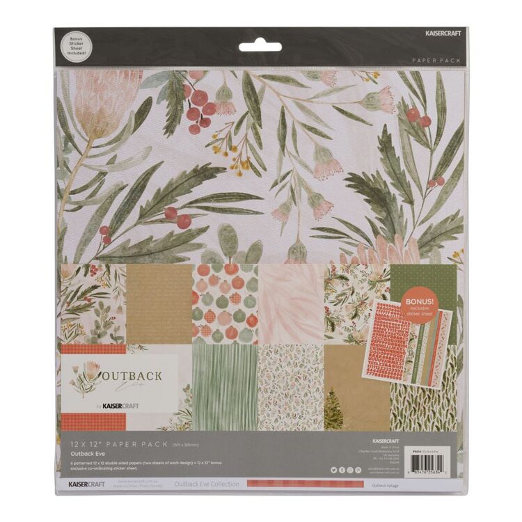 Kaisercraft Outback Eve Paper Pad With Stickers