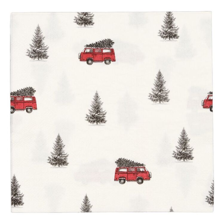Bouclair Modern Tradition Cars Napkins 20 Pack