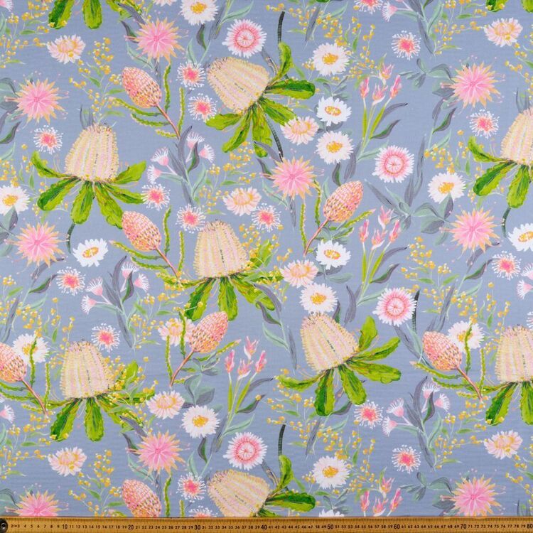 Protea Floral 150 cm Cotton Canvas