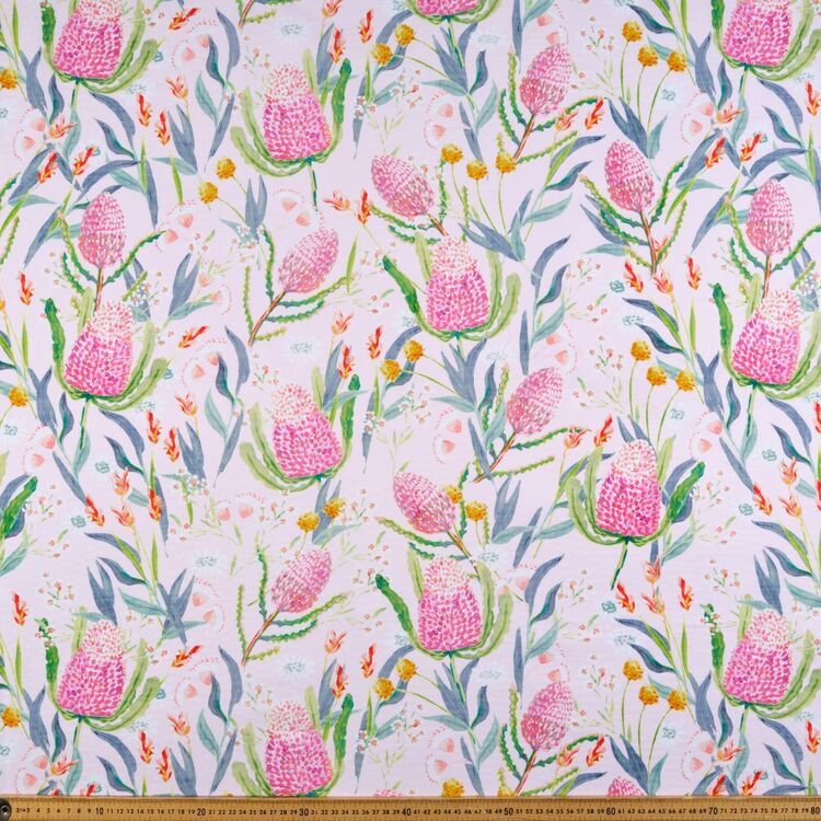 Australian Floral 150 cm Cotton Canvas