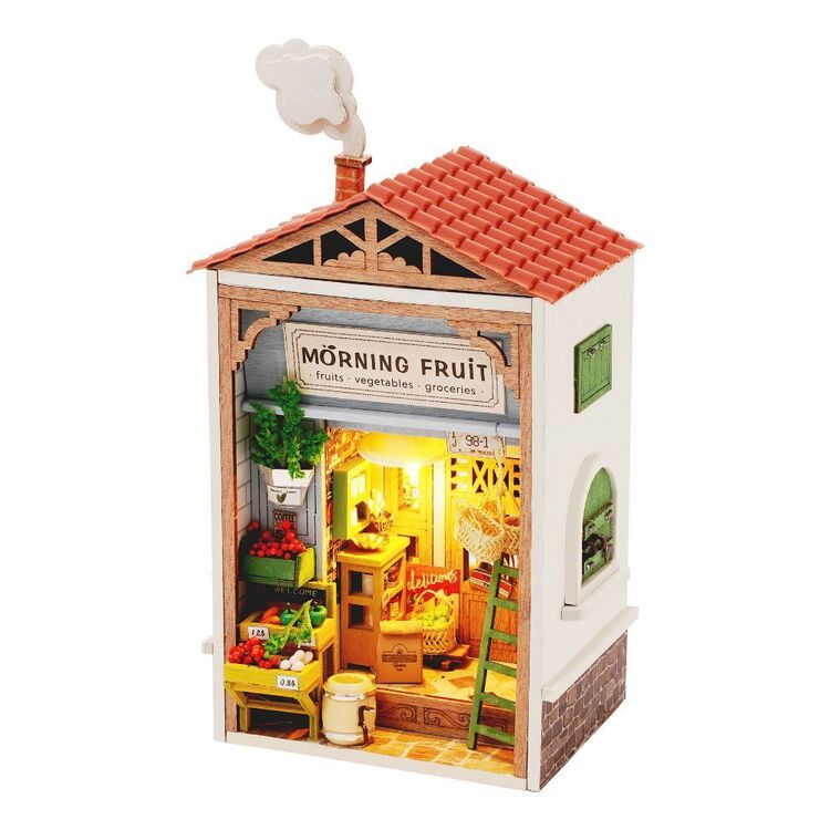 Robotime Rolife Morning Fruit Store DIY Mini House Kit Multicoloured